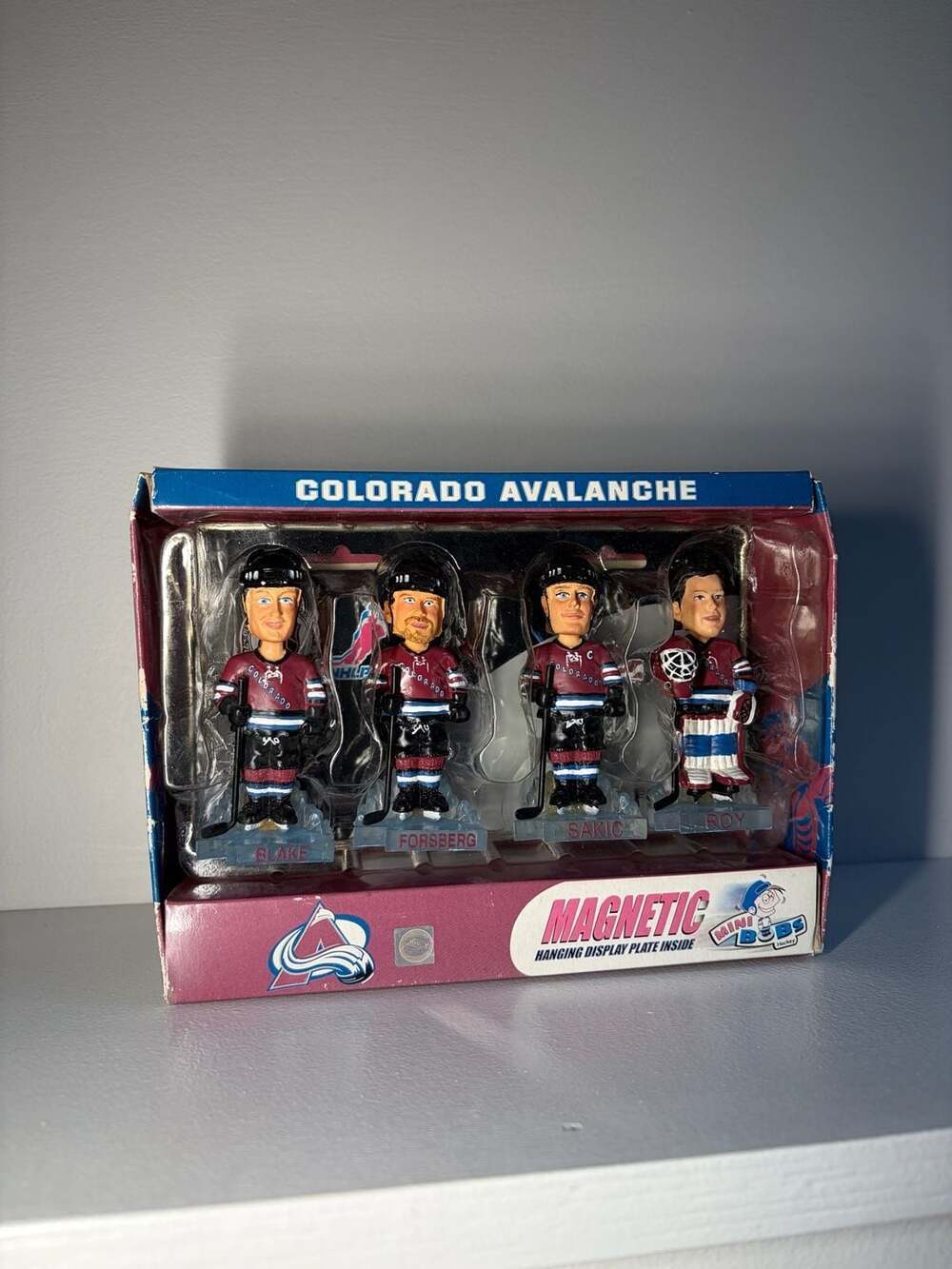 2002 Forever Collectibles Colorado Avalanche NHL Mini Bobs Set